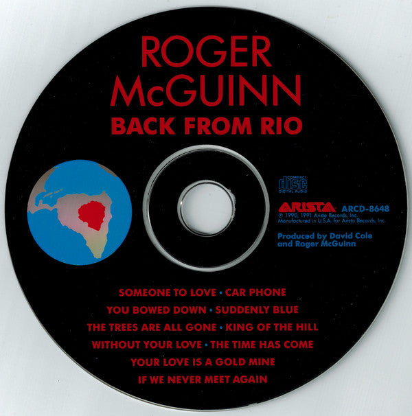 Roger McGuinn : Back From Rio (CD, Album)