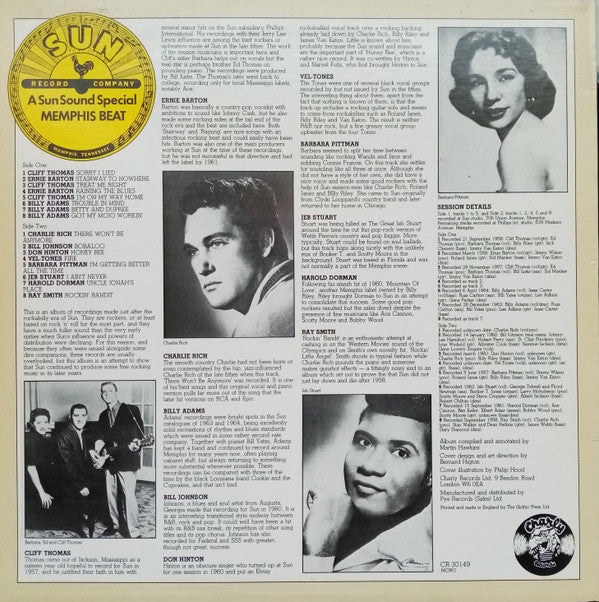 Various : Sun Sound Special: Memphis Beat (LP, Comp, Mono)