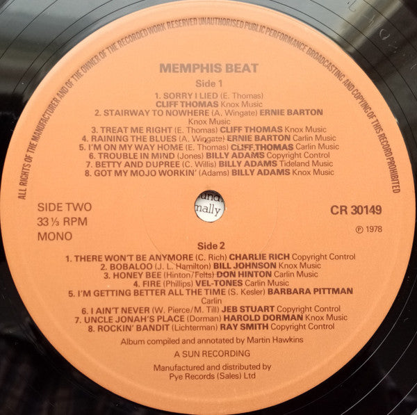 Various : Sun Sound Special: Memphis Beat (LP, Comp, Mono)