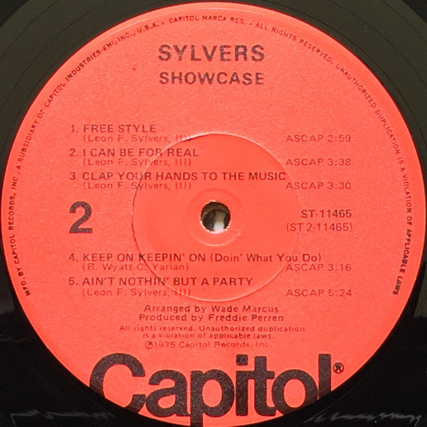 The Sylvers : Showcase (LP, Album, Los)