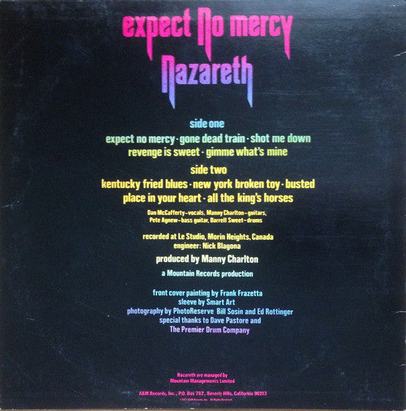 Nazareth (2) : Expect No Mercy (LP, Album, Mon)