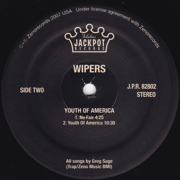 Wipers : Youth Of America (LP, Album, RE, RM)