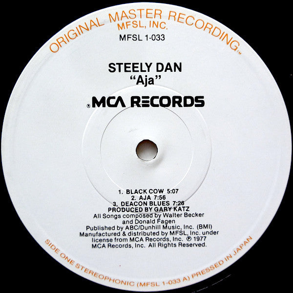 Steely Dan : Aja (LP, Album, Ltd, RE, RM, Gat)