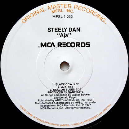 Steely Dan : Aja (LP, Album, Ltd, RE, RM, Gat)