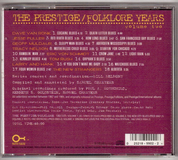 Various : The Prestige/Folklore Years - Volume Two - The New City Blues (CD, Comp, RM)