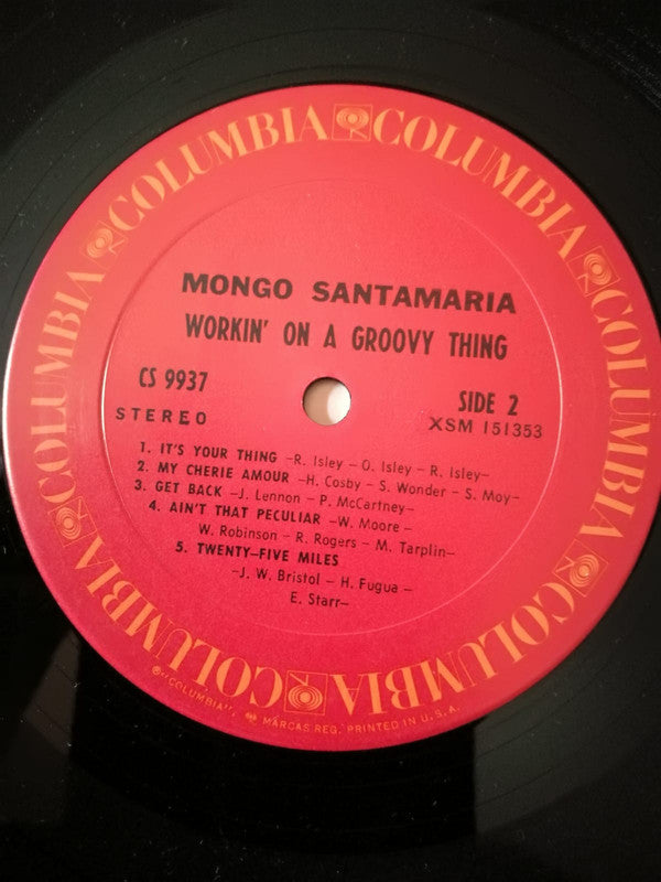 Mongo Santamaria : Workin' On A Groovy Thing (LP, Album)