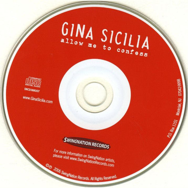 Gina Sicilia : Allow Me To Confess (CD, Album)