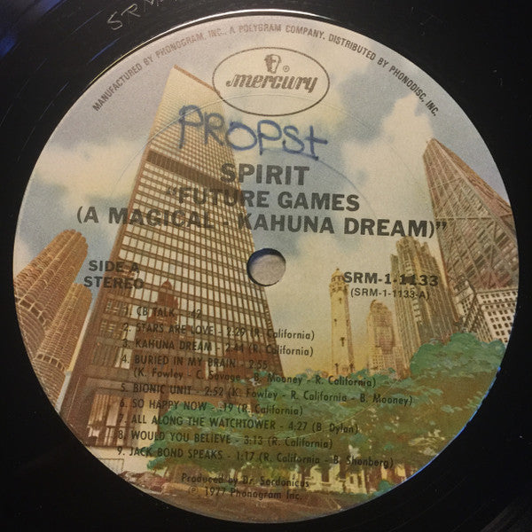 Spirit (8) : Future Games (A Magical-Kahauna Dream) (LP, Album, Ter)