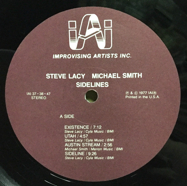 Steve Lacy / Michael Smith (14) : Sidelines (LP, Album)