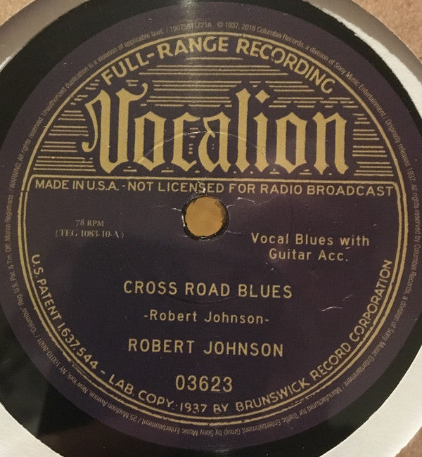 Robert Johnson : Cross Road Blues / Ramblin' On My Mind (10", RE)