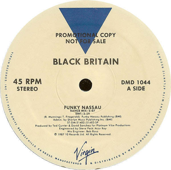 Black Britain : Funky Nassau (12", Promo)