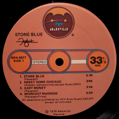 Foghat : Stone Blue (LP, Album, Mon)