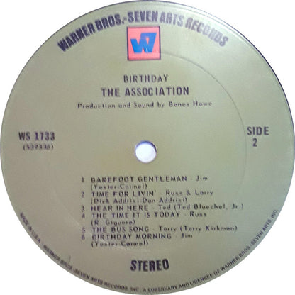 The Association (2) : Birthday (LP, Album, Ter)