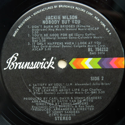 Jackie Wilson : Nobody But You (LP, Album, San)