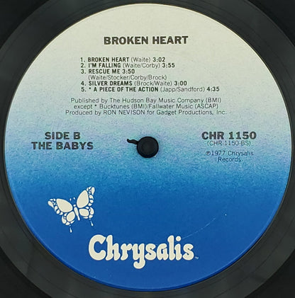 The Babys : Broken Heart (LP, Album, San)