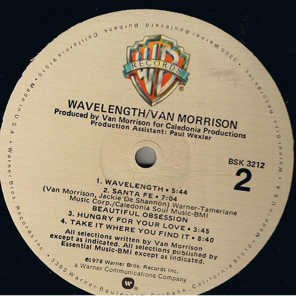 Van Morrison : Wavelength (LP, Album)