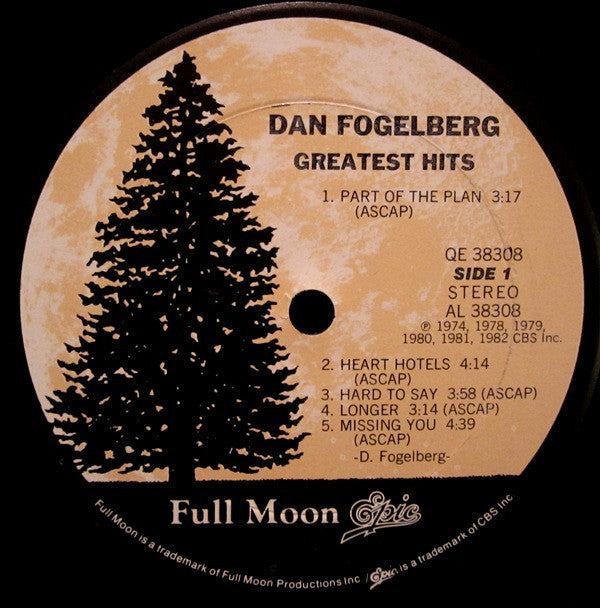 Dan Fogelberg : Greatest Hits (LP, Comp, Car)