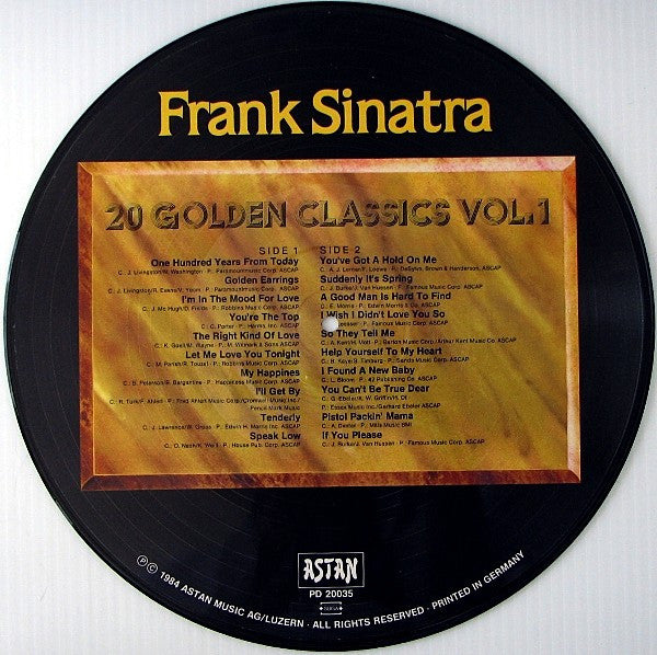 Frank Sinatra : 20 Golden Classics Vol. 1 (LP, Comp, Pic)