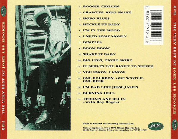 John Lee Hooker : The Very Best Of (CD, Comp, RM)