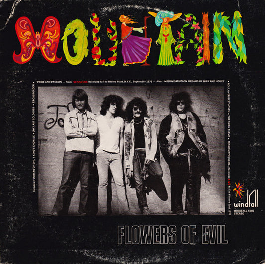 Mountain : Flowers Of Evil (LP, Album, BW )