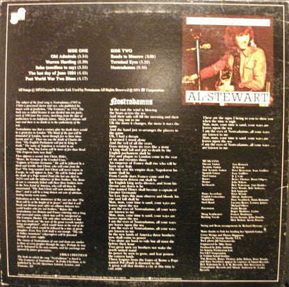 Al Stewart : Past · Present And Future (LP, Album, Ter)