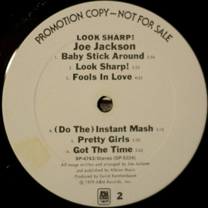 Joe Jackson : Look Sharp! (LP, Album, Promo, Ter)