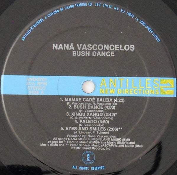 Naná Vasconcelos : Bush Dance (LP, Album)