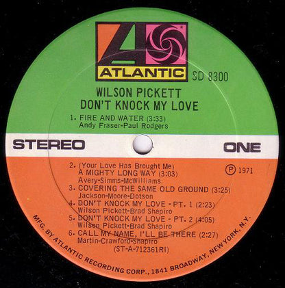 Wilson Pickett : Don't Knock My Love (LP, Album, RE, RI )