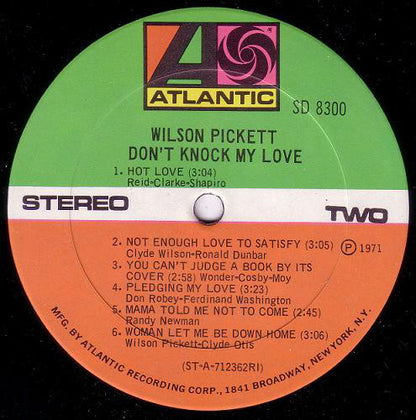 Wilson Pickett : Don't Knock My Love (LP, Album, RE, RI )