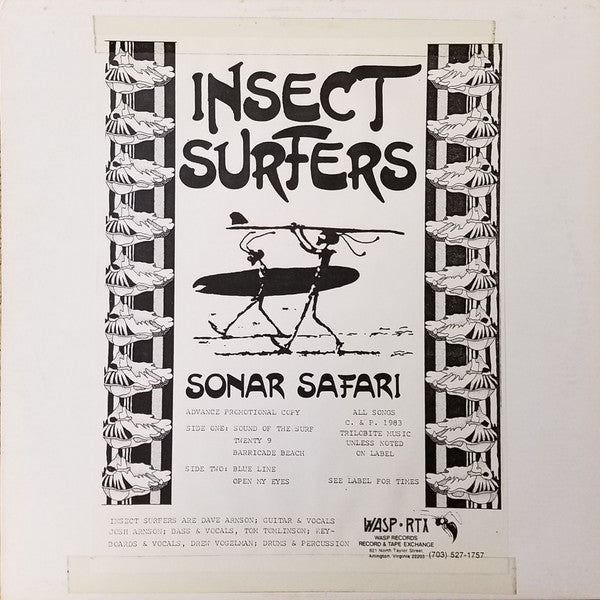 Insect Surfers : Sonar Safari (12", EP, Promo)