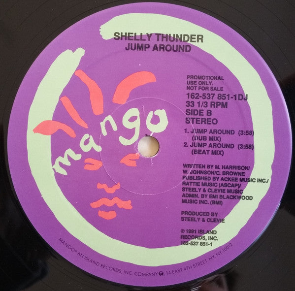 Shelly Thunder : Jump Around (12", Promo)