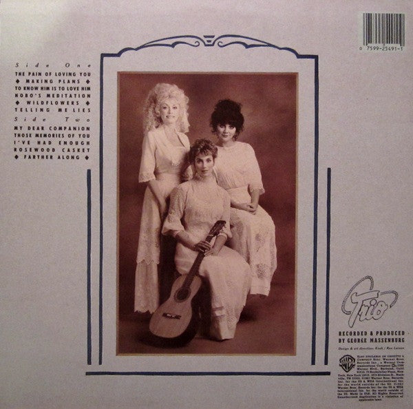 Dolly Parton, Linda Ronstadt & Emmylou Harris : Trio (LP, Album, Spe)