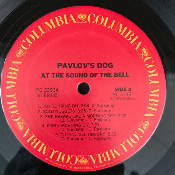 Pavlov's Dog : At The Sound Of The Bell (LP, Album, San)