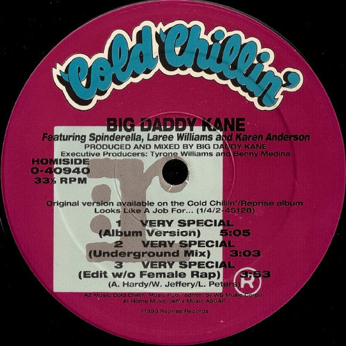 Big Daddy Kane : Very Special / Stop Shammin' (12")