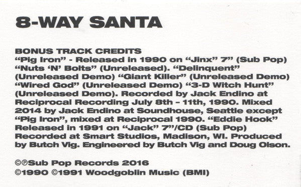 Tad : 8-Way Santa (CD, Album, RE, RM)