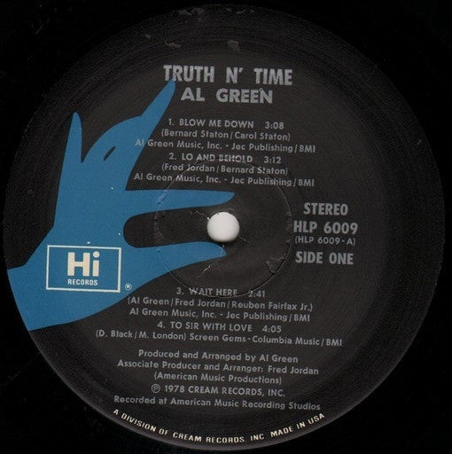 Al Green : Truth N' Time (LP, Album, Gat)