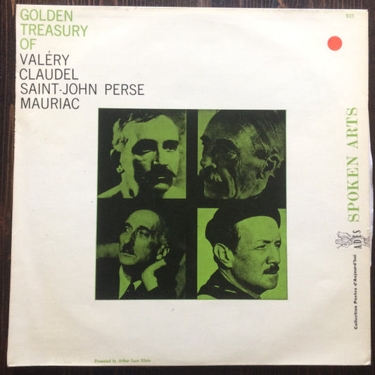 Various : Golden Treasury Of Valery, Claudel, Saint-John Perse, Mauriac (LP, Album)