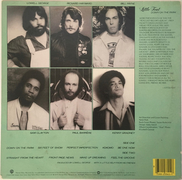 Little Feat : Down On The Farm (LP, Album, Jac)