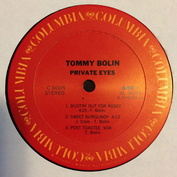 Tommy Bolin : Private Eyes (LP, Album)