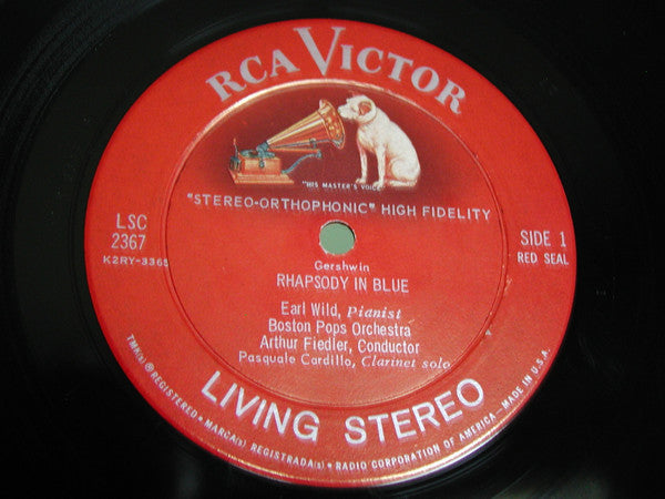 George Gershwin - Arthur Fiedler / Boston Pops Orchestra, Earl Wild : Rhapsody In Blue / An American In Paris (LP, Ind)