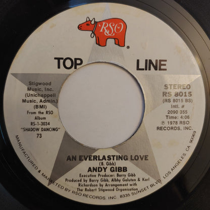 Andy Gibb : Shadow Dancing / An Everlasting Love (7", Single, RE)