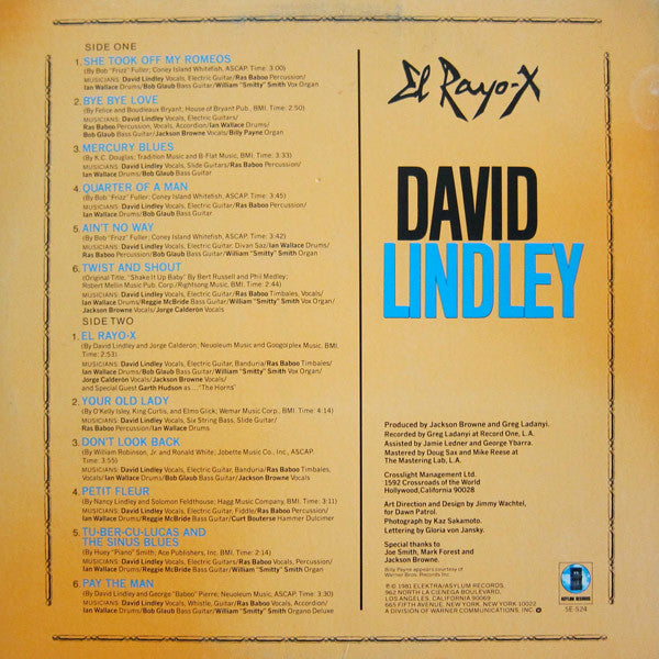 David Lindley : El Rayo-X (LP, Album)