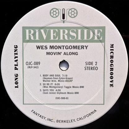 Wes Montgomery : Movin' Along (LP, Album, RE)