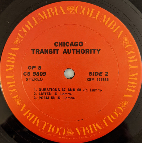 Chicago (2) : Chicago Transit Authority  (2xLP, Album, RE, Ter)