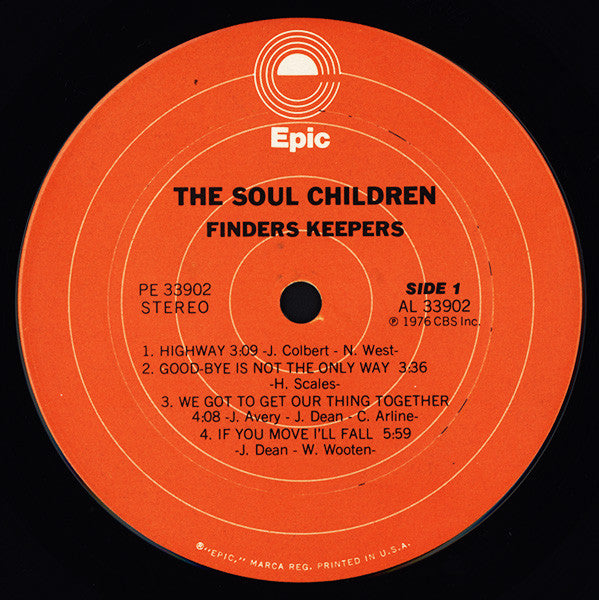 Soul Children : Finders Keepers (LP, Album)