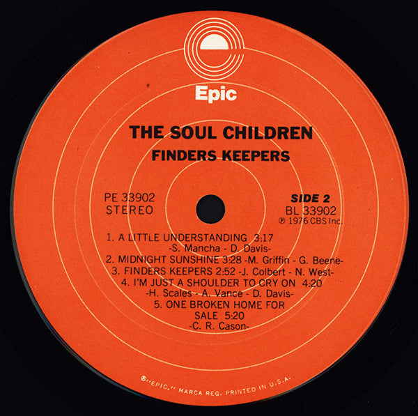 Soul Children : Finders Keepers (LP, Album)