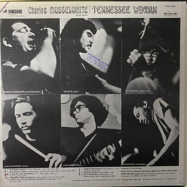 Charlie Musselwhite Blues Band : Tennessee Woman (LP, Album, Pit)