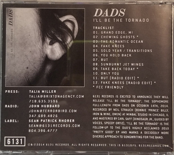 Dads (2) : I'll Be The Tornado (CD, Album, Promo)