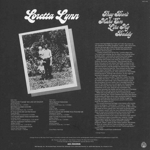 Loretta Lynn : They Don't Make 'Em Like My Daddy (LP, Glo)