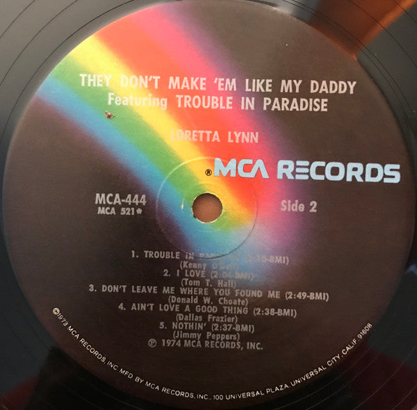 Loretta Lynn : They Don't Make 'Em Like My Daddy (LP, Glo)